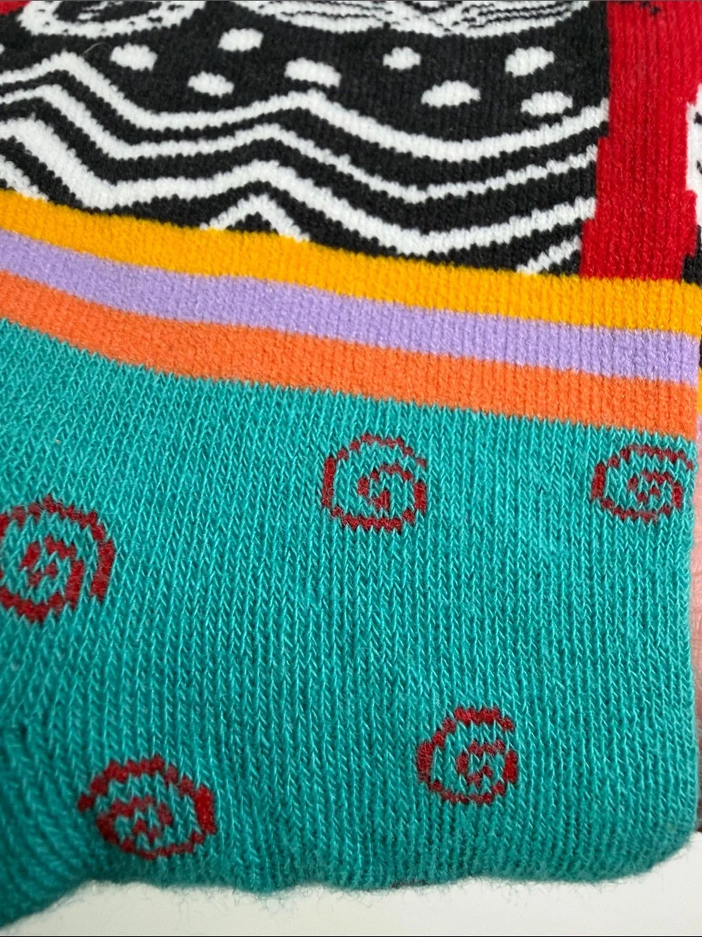 Laurel Burch Vintage Fantastic Felines Cat Crew Socks Artisan Designer Whimsical